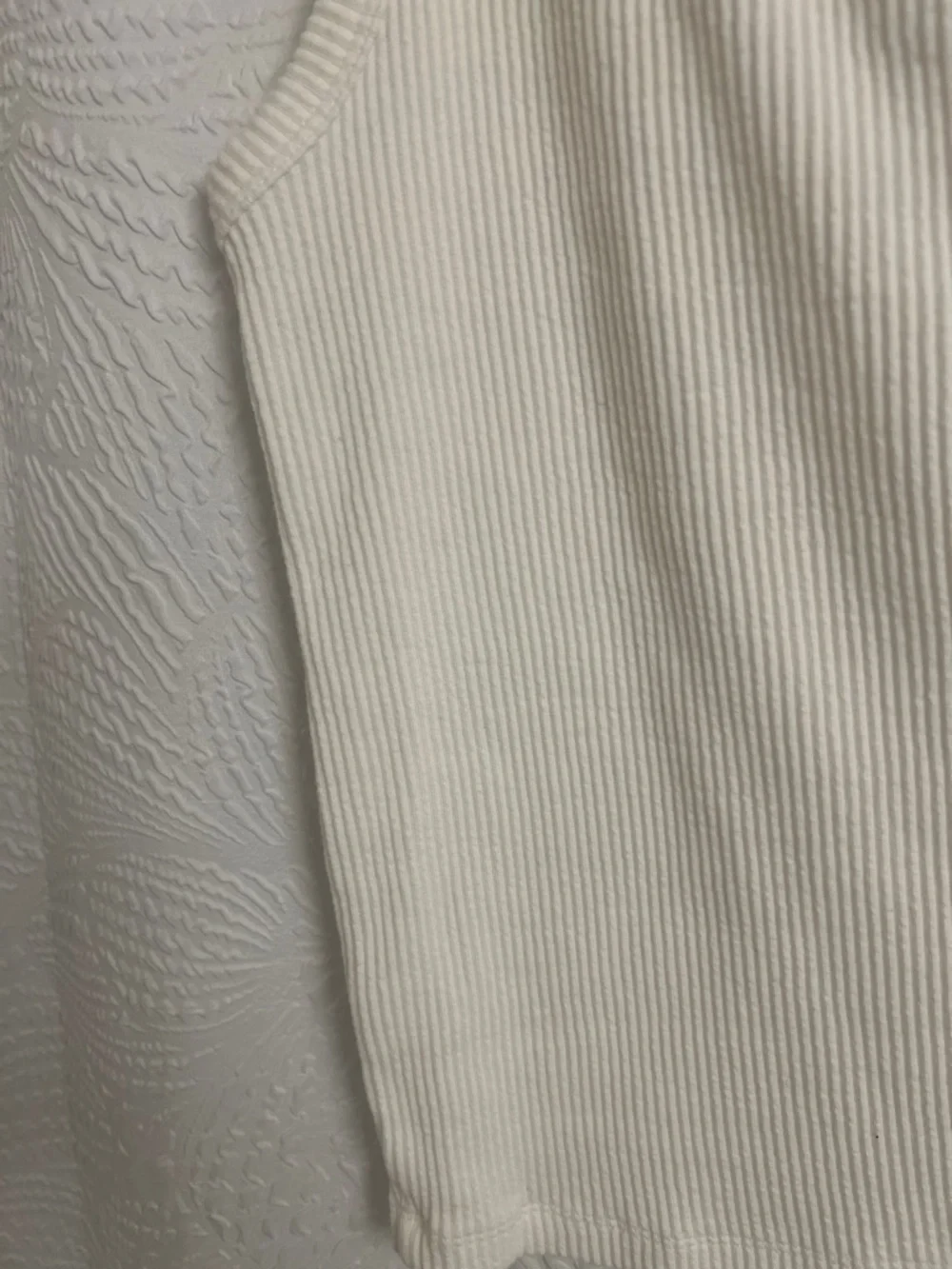 French Connection Cream One-Shoulder Ribbed Tank - Picture 5 of 5